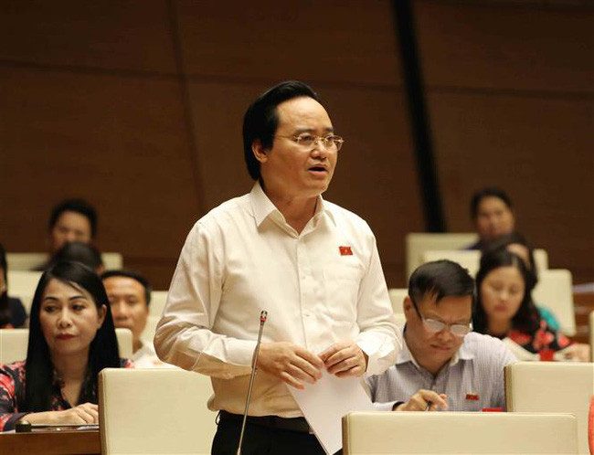 Bộ trưởng Phùng Xuân Nhạ giải trình các vấn đề giáo dục được các đại biểu Quốc hội và cử tri quan tâm (ảnh TTXVN). Bộ trưởng Phùng Xuân Nhạ giải trình các vấn đề giáo dục được các đại biểu Quốc hội và cử tri quan tâm (ảnh TTXVN).