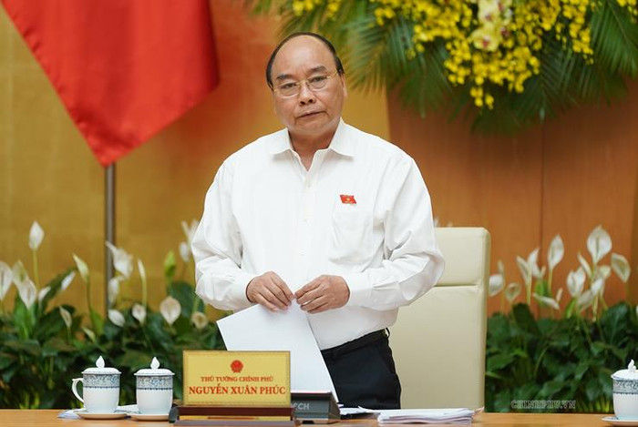 Thủ tướng Nguyễn Xuân Phúc phát biểu kết luận phiên họp Chính phủ thường kỳ tháng 5/2019. Ảnh: Cổng Thông tin Chính phủ Thủ tướng Nguyễn Xuân Phúc phát biểu kết luận phiên họp Chính phủ thường kỳ tháng 5/2019. Ảnh: Cổng Thông tin Chính phủ
