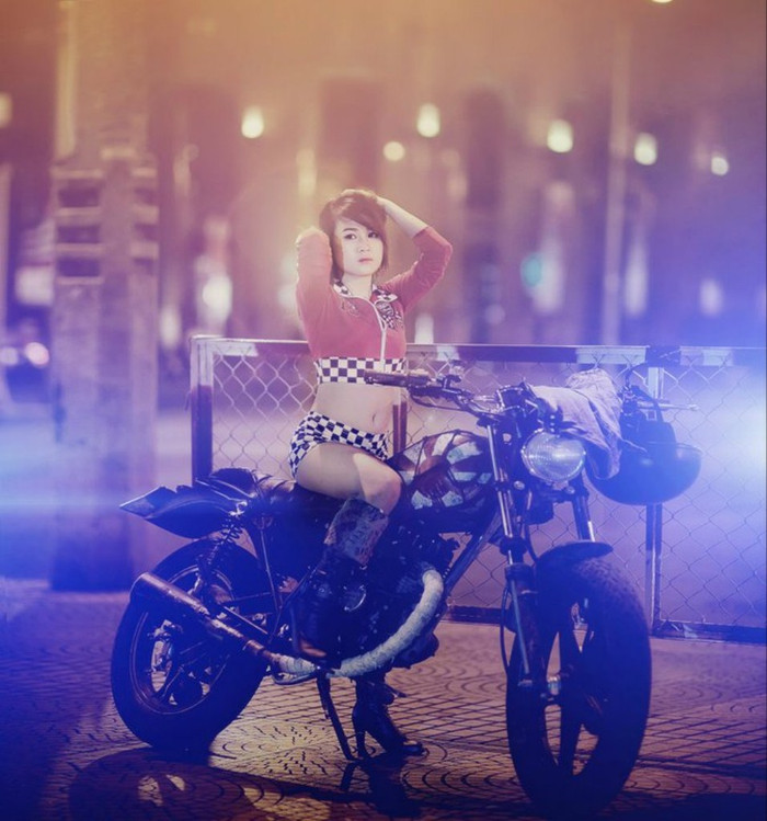 Hot girl Sài thành Na Pang cực 'ngầu' bên mô tô phân khối lớn ảnh 4