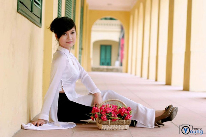 Gương mặt dễ thương, thánh thiện cùng vóc dáng mảnh mai, yêu kiều, cô bạn xinh xắn này từng đạt giải nhất Duyên dáng Trần Nhân Tông, lọt vào top 15 cuộc thi Duyên dáng Hà thành