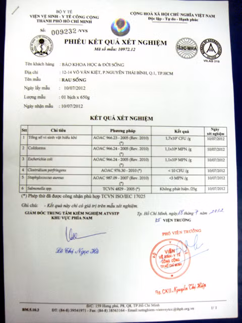 Rau sống nhiễm phân gấp 110.000 lần cho phép ảnh 3