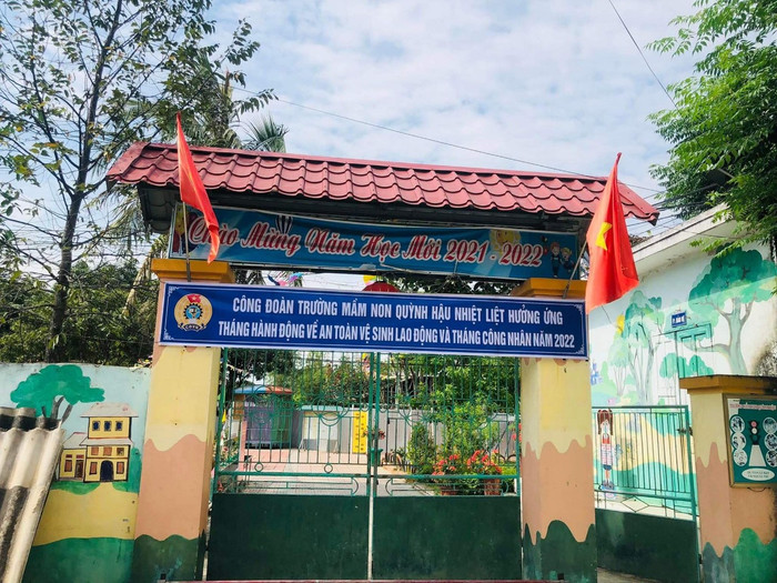 Trường Mầm non Quỳnh Hậu, Quỳnh Lưu, Nghệ An. Ảnh: CTV Trường Mầm non Quỳnh Hậu, Quỳnh Lưu, Nghệ An. Ảnh: CTV