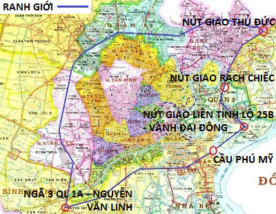 Kiến nghị thí điểm tăng mức phạt vi phạm giao thông 200% trên toàn TP ảnh 2 Khu vực áp dụng thí điểm hiện nay ở TPHCM (bên trong ranh màu xanh)
