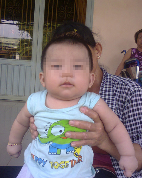 Bé Thiện lúc chưa bị bắt cóc. Ảnh do gia đình cung cấp