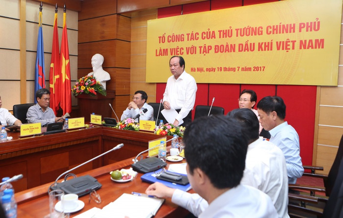 Bộ trưởng, Chủ nhiệm Văn phòng Chính phủ Mai Tiến Dũng kết luận buổi làm việc.