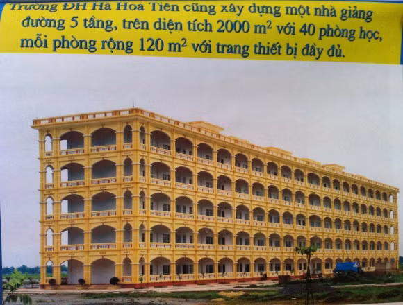 Theo ông Vĩnh, cơ sở hạ tầng, vật chất phục vụ công tác đào tạo của trường Hà Hoa Tiên đều đạt chuẩn của Bộ GD&ĐT