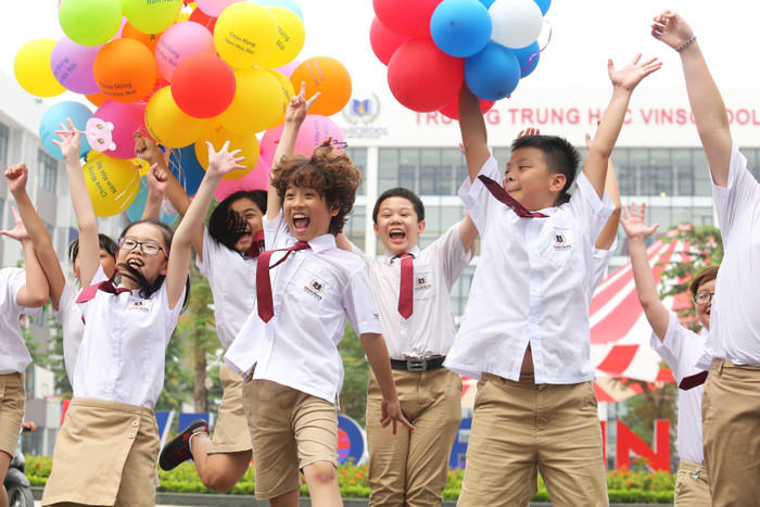 Các bạn học sinh Vinschool đã có một Lễ Khai giảng thật ý nghĩa và nhiều niềm vui.