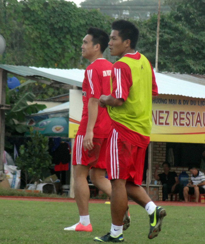 Quang Hải trong buổi tập chiều qua cùng V.Hải Phòng. Ảnh: Hà Đinh Quang Hải trong buổi tập chiều qua cùng V.Hải Phòng. Ảnh: Hà Đinh