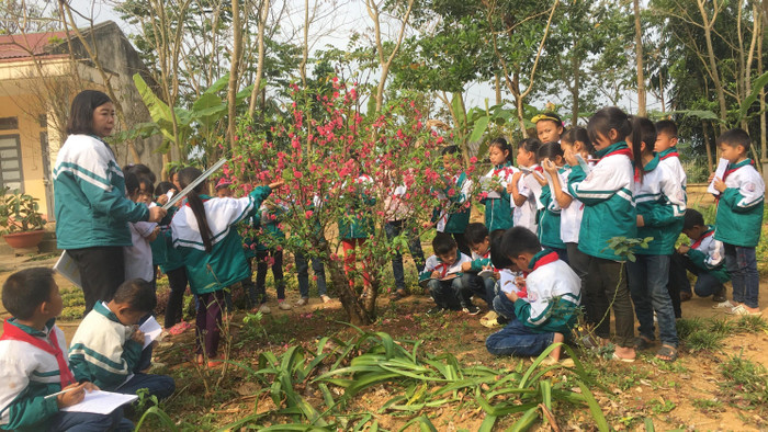 Những tiết học như thế này, giúp học sinh dân tộc có thêm vốn từ ngữ phổ thông để sử dụng trong bài văn của mình (ảnh do nhân vật cung cấp). Những tiết học như thế này, giúp học sinh dân tộc có thêm vốn từ ngữ phổ thông để sử dụng trong bài văn của mình (ảnh do nhân vật cung cấp).