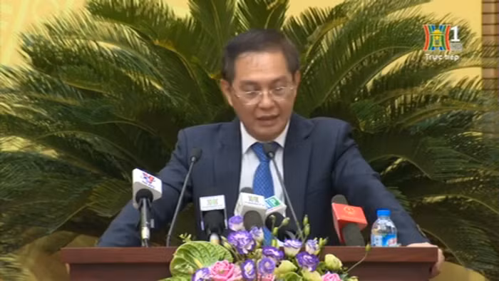 Giám đốc Sở Quy hoạch và Kiến trúc Hà Nội - ông Lê Vinh (ảnh Trinh Phúc).