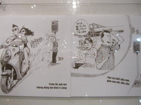 Những bức vẽ khéo léo dí dỏm