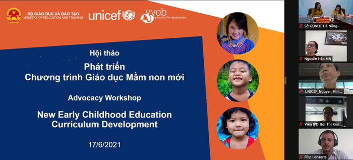 Hội thảo trực tuyến “Phát triển chương trình giáo dục mầm non mới” diễn ra ngày 17/6. Hội thảo trực tuyến “Phát triển chương trình giáo dục mầm non mới” diễn ra ngày 17/6.