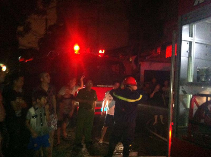 Hiện trường vụ cháy Hiện trường vụ cháy