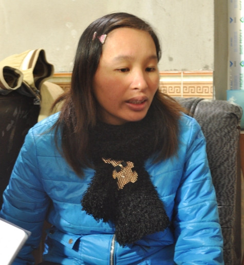 Chị Vũ Hoa Linh - mẹ của cháu Long Chị Vũ Hoa Linh - mẹ của cháu Long