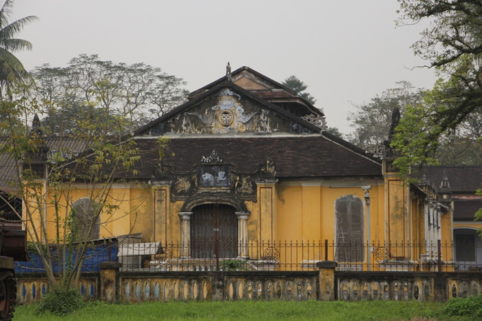 Một gian nhà học trong quần thể Quốc Tử Giám. Ảnh: AN