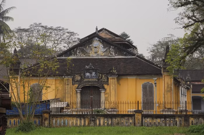 Một gian nhà học trong quần thể Quốc Tử Giám. Ảnh: AN