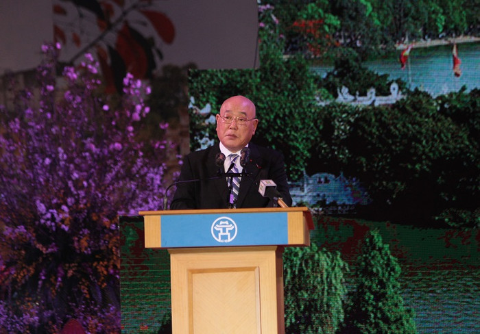 Ngài Ijima Isao - Cố vấn đặc biệt của Thủ tướng Nhật Bản phát biểu tại lễ khai mạc