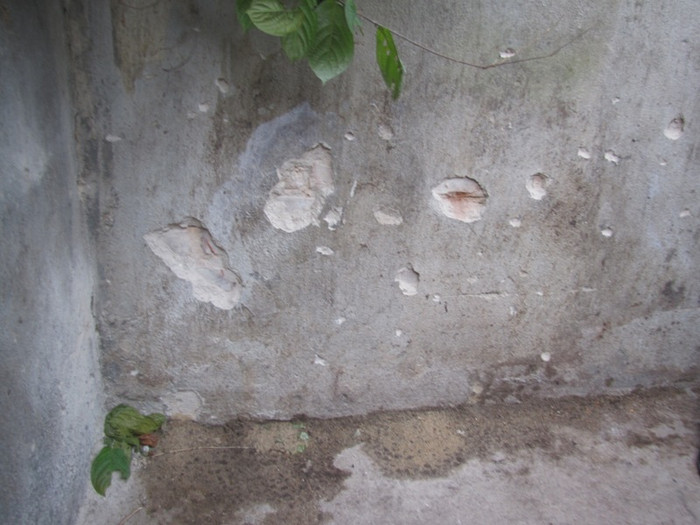 Dấu tích còn lại của vết nổ