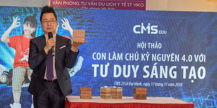 Theo ông Lee Chung Koog: "Tư duy sáng tạo là vũ khí duy nhất giúp con người làm chủ kỉ nguyên mới” (Ảnh: Ban tổ chức)