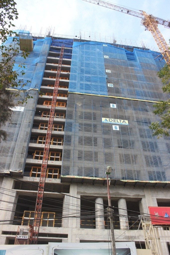 Nhà thầu Delta đang thi công tầng 18 - ảnh nguồn Tân Hoàng Min Nhà thầu Delta đang thi công tầng 18 - ảnh nguồn Tân Hoàng Min