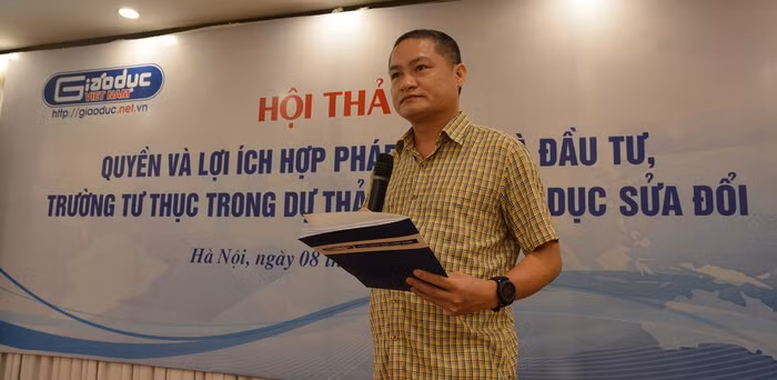 Ông Đào Ngọc Tước, Phó Tổng Biên tập Báo Điện tử Giáo dục Việt Nam (ảnh Tùng Dương).