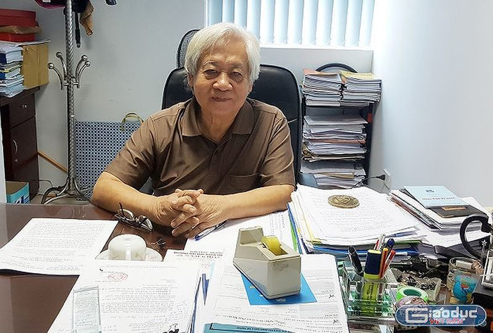 Thầy Phạm Tất Dong, Phó Chủ tịch Hội khuyến học Việt Nam (ảnh Thùy Linh). Thầy Phạm Tất Dong, Phó Chủ tịch Hội khuyến học Việt Nam (ảnh Thùy Linh).