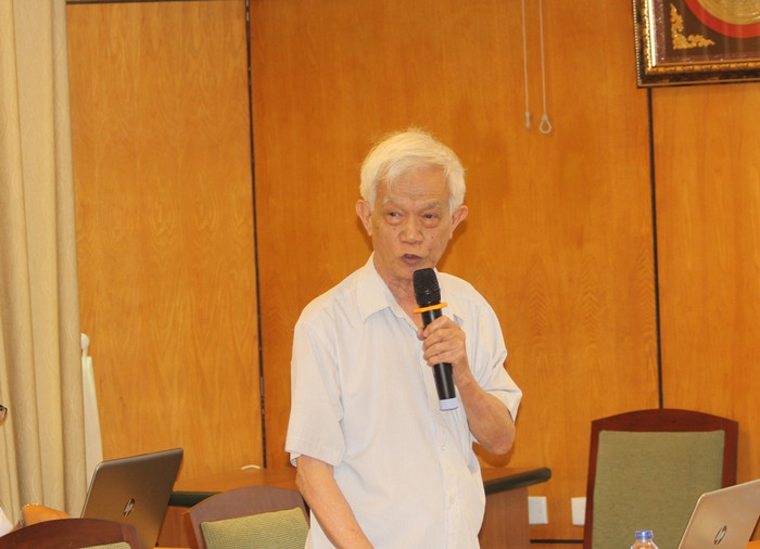 Giáo sư Đặng Quốc Bảo - người đâu tiên đưa ra khái niệm về xây dựng trường học nhường nhịn tại Việt Nam (ảnh Trinh Phúc).