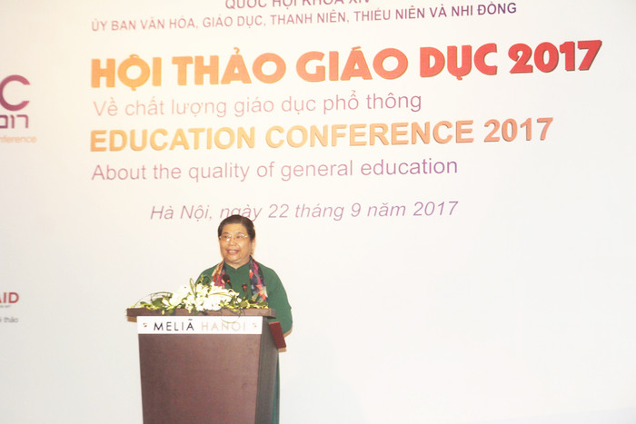 Bà Tòng Thị Phóng, Phó Chủ tịch Quốc hội phát biểu khai mạc (ảnh Trinh Phúc). Bà Tòng Thị Phóng, Phó Chủ tịch Quốc hội phát biểu khai mạc (ảnh Trinh Phúc).