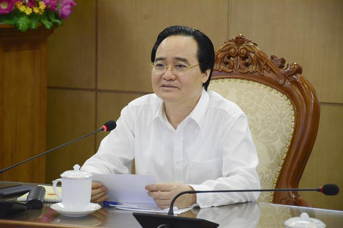 Bộ trưởng Phùng Xuân Nhạ phát biểu tại buổi làm việc (ảnh: Bộ Giáo dục và Đào tạo) Bộ trưởng Phùng Xuân Nhạ phát biểu tại buổi làm việc (ảnh: Bộ Giáo dục và Đào tạo)