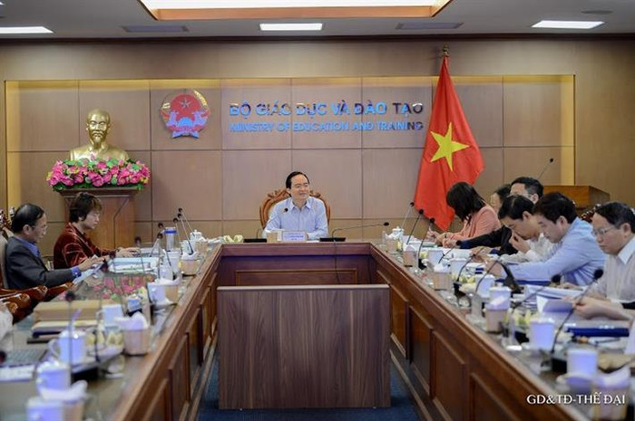 Quang cảnh cuộc họp (ảnh: Bộ Giáo dục và Đào tạo) Quang cảnh cuộc họp (ảnh: Bộ Giáo dục và Đào tạo)