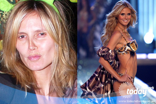 Heidi Klum thực ra hom hem và "xương xẩu" như thế này Heidi Klum thực ra hom hem và "xương xẩu" như thế này