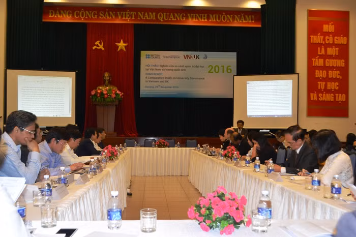 Nhiều trường đại học lớn ở miền Trung cũng tham dự hội thảo. Ảnh: An Nguyên
