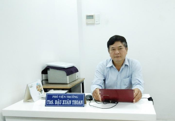 Thầy Đậu Xuân Thoan – Phó viện trưởng Viện Khoa học phát triển tài sản trí tuệ. Ảnh: Trung Dũng