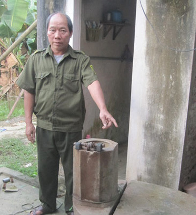 Giếng nước, nơi tên Toán sau khi trói bà Thắng rồi ném xuống đó