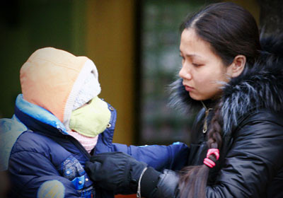 Đang diễn ra đợt rét đậm, rét hại kéo dài nhất từ đầu đông tại miền Bắc. (Ảnh: TT)