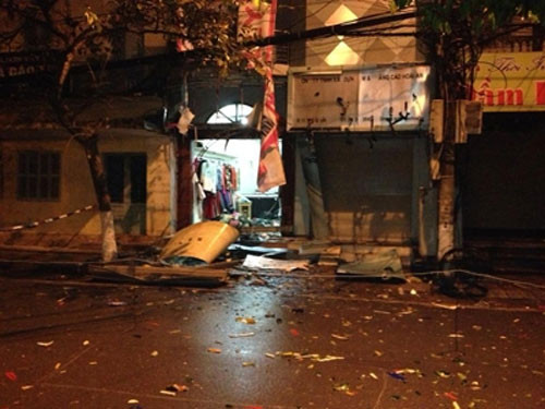 Hiện trường vụ nổ.