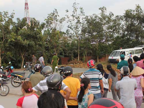 Hiện trường phát hiện xác chết của thanh niên Hiện trường phát hiện xác chết của thanh niên