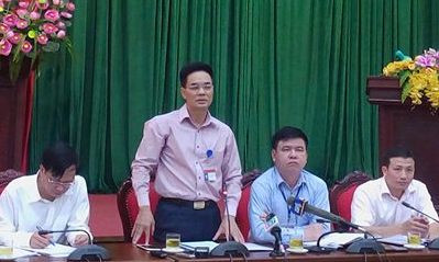 Ông Nguyễn Khánh Thăng Phó bí thư Thường trực Quận ủy Nam Từ Liêm (ảnh Trinh Phúc).