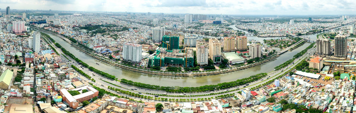 Diện mạo của Khu phức hợp The GoldView với quy mô hàng đầu Bến Vân Đồn đang được hình thành. Diện mạo của Khu phức hợp The GoldView với quy mô hàng đầu Bến Vân Đồn đang được hình thành.