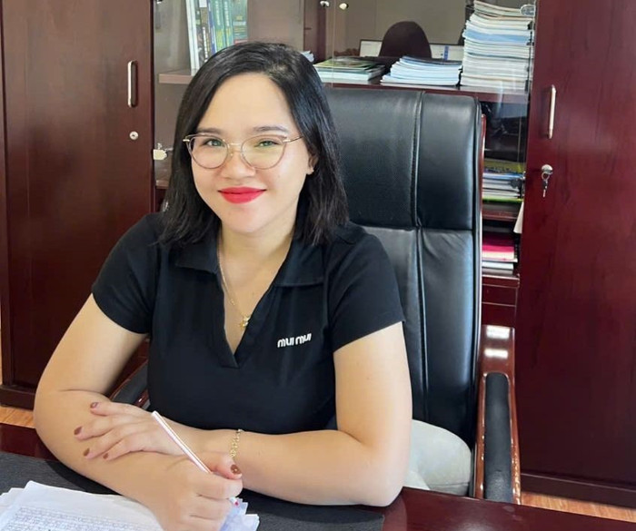 Bà Nguyễn Thị Diễm Trang - Giám đốc Công ty Cổ phần Sách và Thiết bị Giáo dục Quảng Bình. Ảnh: NVCC. chi-diem-trang-1298.jpg