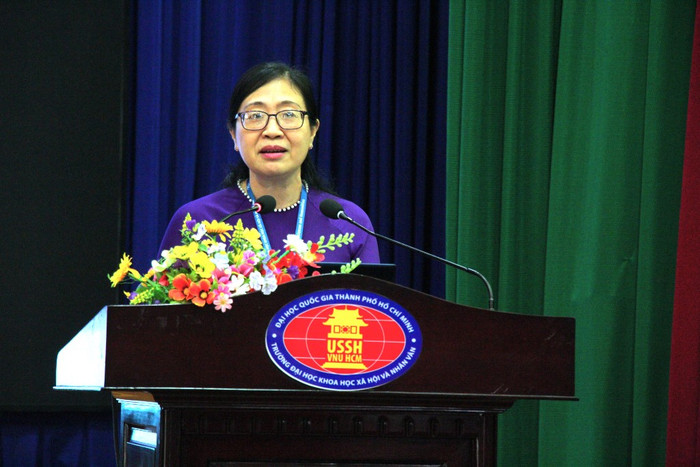 Tiến sĩ Lê Thị Ngọc Điệp - Bí thư Đảng ủy, Chủ tịch Hội đồng trường, Trường Đại học Khoa học Xã hội và Nhân văn (Đại học Quốc gia Thành phố Hồ Chí Minh). Ảnh: Website trường. co-1125.jpg