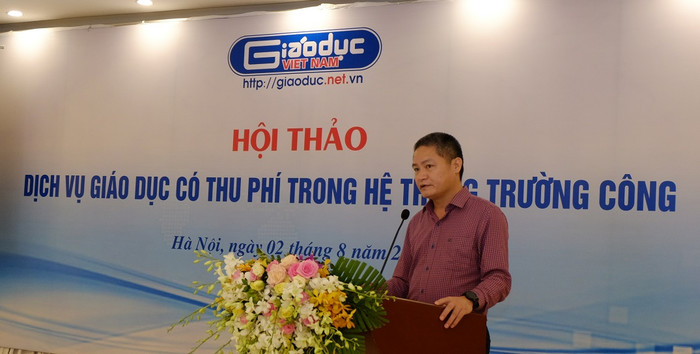 Đang diễn ra hội thảo “Dịch vụ giáo dục có thu phí trong hệ thống trường công” do Báo Điện tử Giáo dục Việt Nam tổ chức (Ảnh: Lại Cường) Đang diễn ra hội thảo “Dịch vụ giáo dục có thu phí trong hệ thống trường công” do Báo Điện tử Giáo dục Việt Nam tổ chức (Ảnh: Lại Cường)