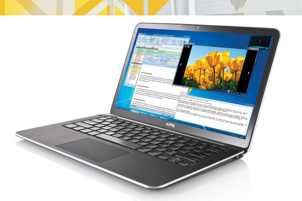 4. Ultrabook tốt nhất: Dell XPS 13 Ultrabook đầu tiên của Dell có kiểu dáng đẹp, nhẹ và chắc khỏe. Theo các cuộc thử nghiệm mà tạp chí PCWorld (Mỹ) thực hiện, Dell XPS 13 hoạt động khá nhanh ngay cả với CPU Core i5 và đồ họa tích hợp (phiên bản này có giá 1000 USD; phiên bản Core i7 và ổ SSD lớn hơn có giá đắt hơn vài trăm USD). Bàn phím có các phím lớn, phản hồi tốt và sắp xếp khá thoáng. Ngoài ra, bàn phím còn trang bị đèn nền nên hoạt động đánh máy trở nên rất dễ dàng. Dell XPS 13 hỗ trợ công nghệ Smart Connect cho phép tải dữ liệu ngay cả ở trạng thái chờ (sleep). 4. Ultrabook tốt nhất: Dell XPS 13 Ultrabook đầu tiên của Dell có kiểu dáng đẹp, nhẹ và chắc khỏe. Theo các cuộc thử nghiệm mà tạp chí PCWorld (Mỹ) thực hiện, Dell XPS 13 hoạt động khá nhanh ngay cả với CPU Core i5 và đồ họa tích hợp (phiên bản này có giá 1000 USD; phiên bản Core i7 và ổ SSD lớn hơn có giá đắt hơn vài trăm USD). Bàn phím có các phím lớn, phản hồi tốt và sắp xếp khá thoáng. Ngoài ra, bàn phím còn trang bị đèn nền nên hoạt động đánh máy trở nên rất dễ dàng. Dell XPS 13 hỗ trợ công nghệ Smart Connect cho phép tải dữ liệu ngay cả ở trạng thái chờ (sleep).