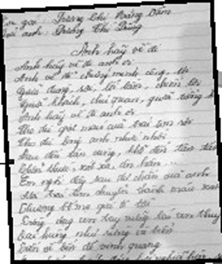 Bài thơ cảm động của bà Băng Tâm kêu gọi anh trai ra đầu thú. Bài thơ cảm động của bà Băng Tâm kêu gọi anh trai ra đầu thú.