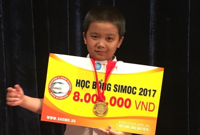 Nhắc đến Nguyễn Bùi Đức Dũng học sinh lớp 6GO, các bạn và thầy cô trường Newton đều biết đến là một cậu bé tài năng toán học. (Ảnh nhà trường cung cấp) Nhắc đến Nguyễn Bùi Đức Dũng học sinh lớp 6GO, các bạn và thầy cô trường Newton đều biết đến là một cậu bé tài năng toán học. (Ảnh nhà trường cung cấp)