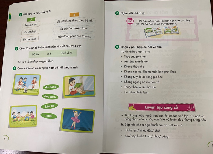 Nội dung một bài trong cuốn sách giáo khoa Tiếng Việt 1 do thầy Bùi Mạnh Hùng làm Tổng chủ biên kiêm chủ biên (Ảnh minh họa: Thùy Linh) Nội dung một bài trong cuốn sách giáo khoa Tiếng Việt 1 do thầy Bùi Mạnh Hùng làm Tổng chủ biên kiêm chủ biên (Ảnh minh họa: Thùy Linh)