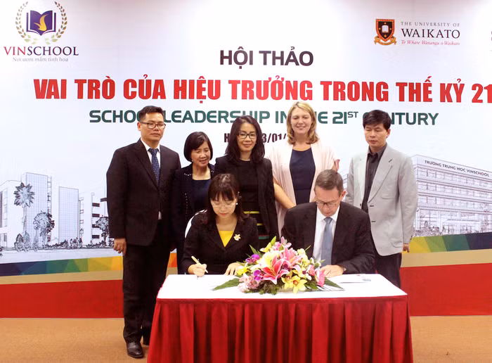 Đại học Waikato và Hệ thống giáo dục Vinschool cùng nhau ký kết Biên bản ghi nhớ.
