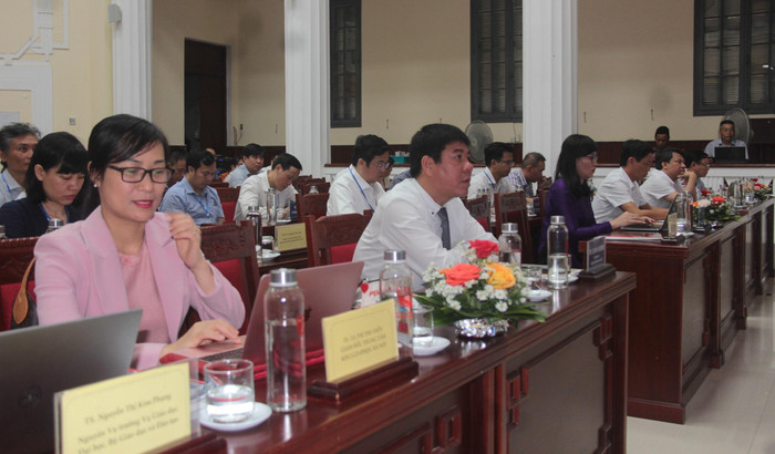 Các đại biểu tham gia hội thảo đã có những chia sẻ về vai trò của từng cơ quan, tổ chức trong cơ sở giáo dục đại học khi thực hiện tự chủ. Ảnh: AN Các đại biểu tham gia hội thảo đã có những chia sẻ về vai trò của từng cơ quan, tổ chức trong cơ sở giáo dục đại học khi thực hiện tự chủ. Ảnh: AN