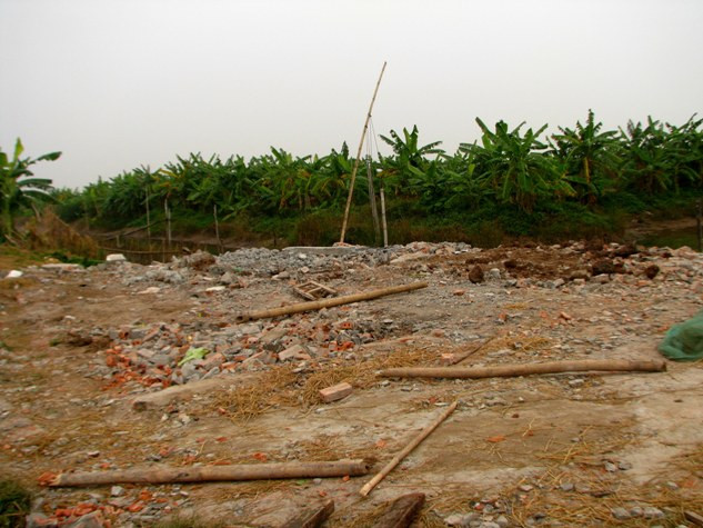 Hình ảnh ngôi nhà bị san phẳng của gia đình ông Vươn sau vụ cưỡng chế