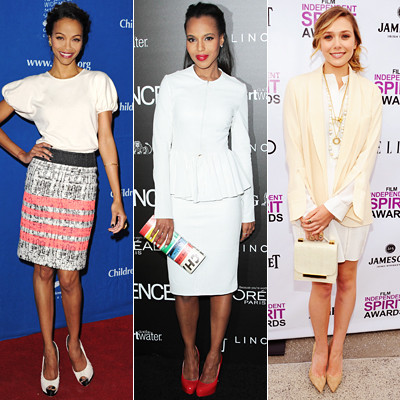 Dường như màu trắng đang lên ngôi trong giới công sở tuần này Dường như màu trắng đang lên ngôi trong giới công sở tuần này